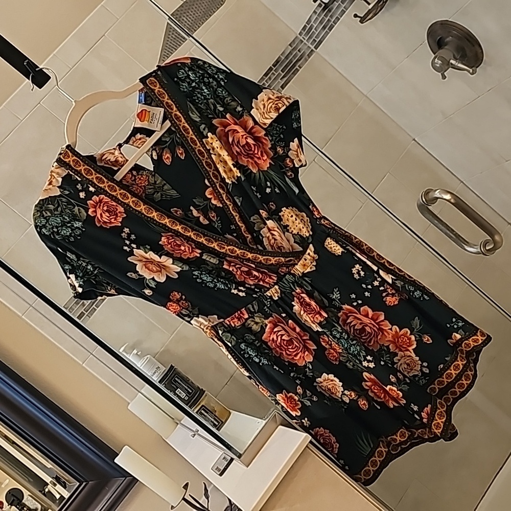 Farm rio floral romper XS
